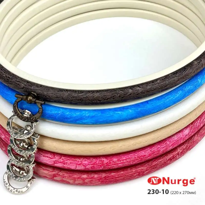 Nurge Oval Rubber Hoops with Hanger 230-10 (220x270 mm)